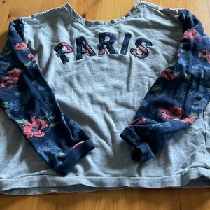 Adidas Neo Sweatshirt Paris Floral Detail Pullover Large